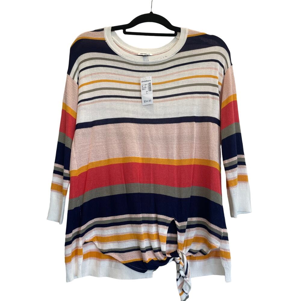 NWT Westport knit top multicolor L